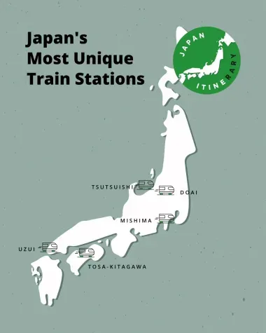 A map of the stations