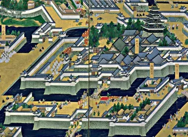 The castle of Edo at the time of Tokugawa
