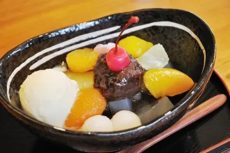 Anmitsu, the Japanese dessert