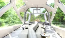 Interior of Luxury Train Shiki Shima