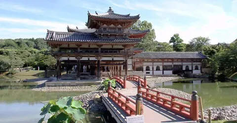 The Byodo-in temple in Uji, near Nara.